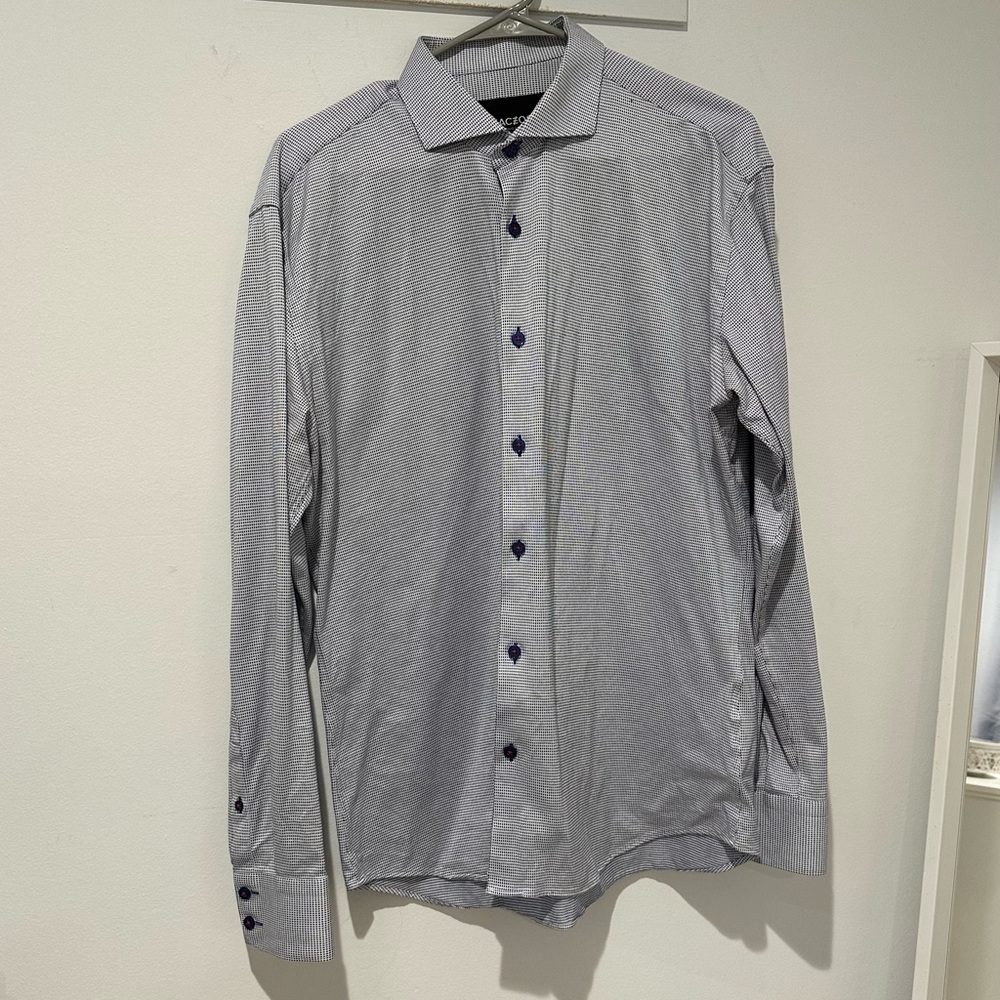 Classic Gray Long-Sleeve Dress Shirt